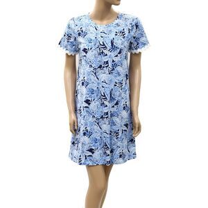 Lilly Pulitzer Cody Short Sleeve Swing Mini Dress Floral Printed Cotton S 288462